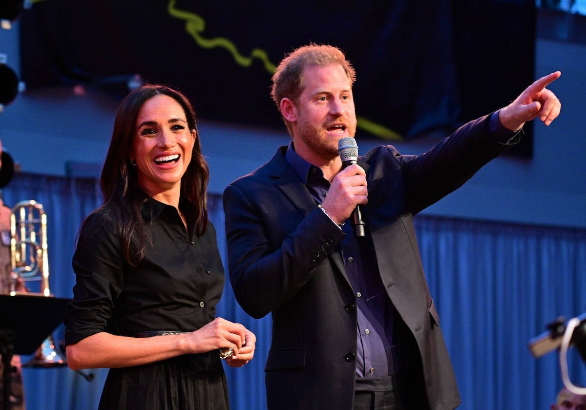 Meghan Markle y el príncipe Harry en Dusseldorf, en los juegos Invictus 2023.