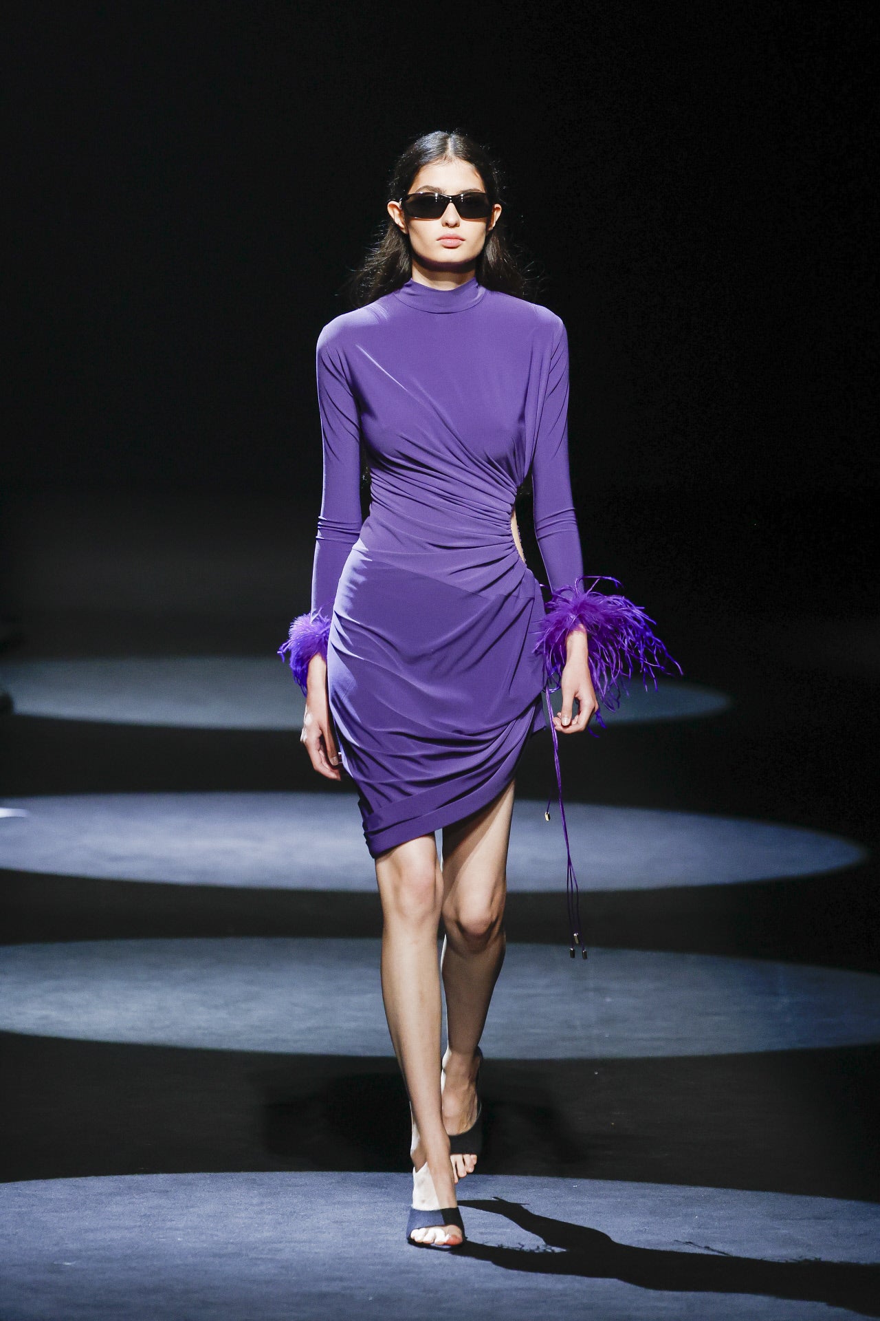 Los detalles de plumas han sido otro de los habituales en esta colección. 