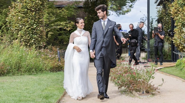 Marta Pombo y Luis Zamalloa en su boda