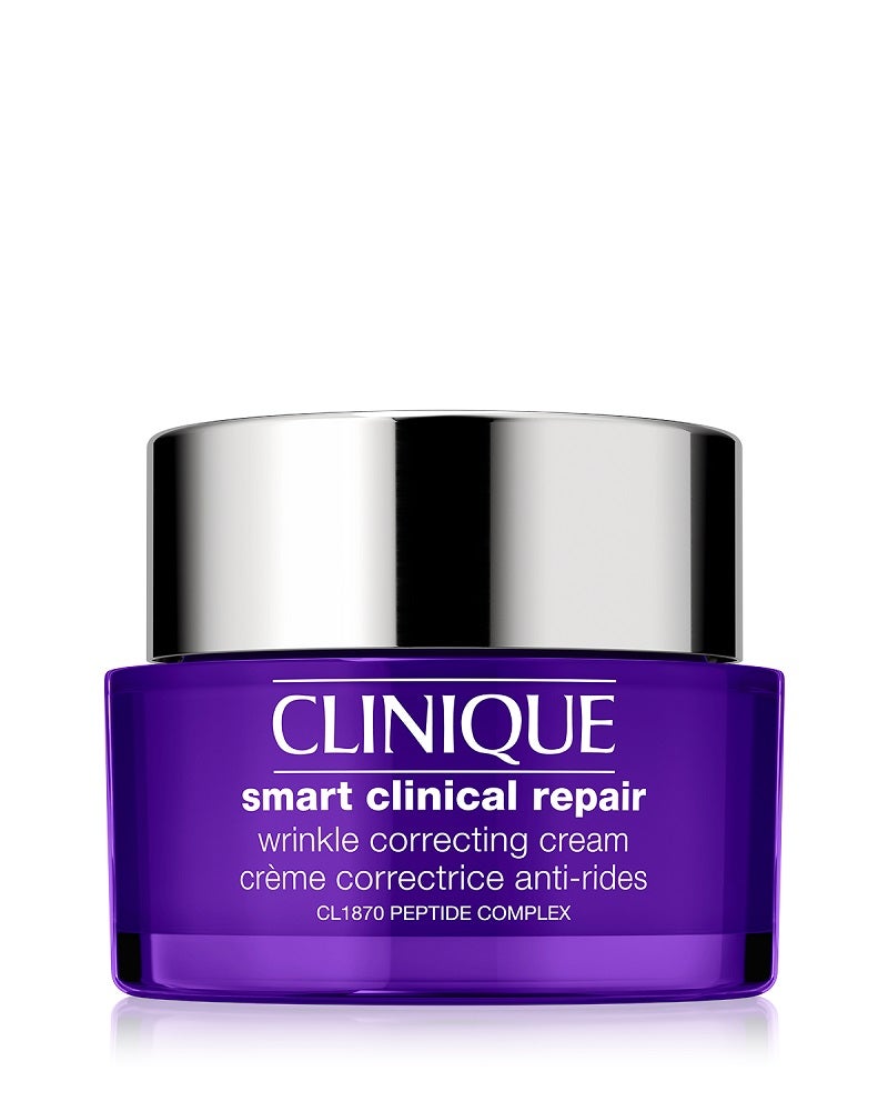 Smart Clinical Repair™ Firmeza + Lifting para Rostro y Cuello de Clinique (99 €). Crema para rostro y cuello que reafirma visiblemente la piel y combate las líneas y arrugas. Formulada con multi-péptidos que ayudan a estimular la producción natural de colágeno de la piel y fortalecerla, consiguiendo además, un efecto lifting.