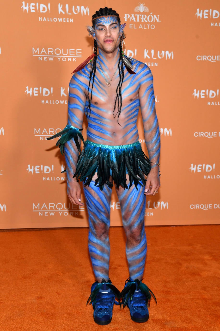 Lucas Castellani disfrazado de un personaje de la película 'Avatar'