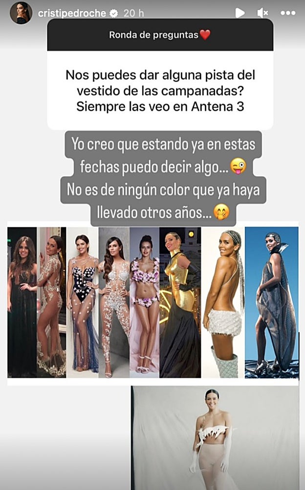 La primera pista sobre el vestido de Cristina Pedroche para las Campanadas 2024.