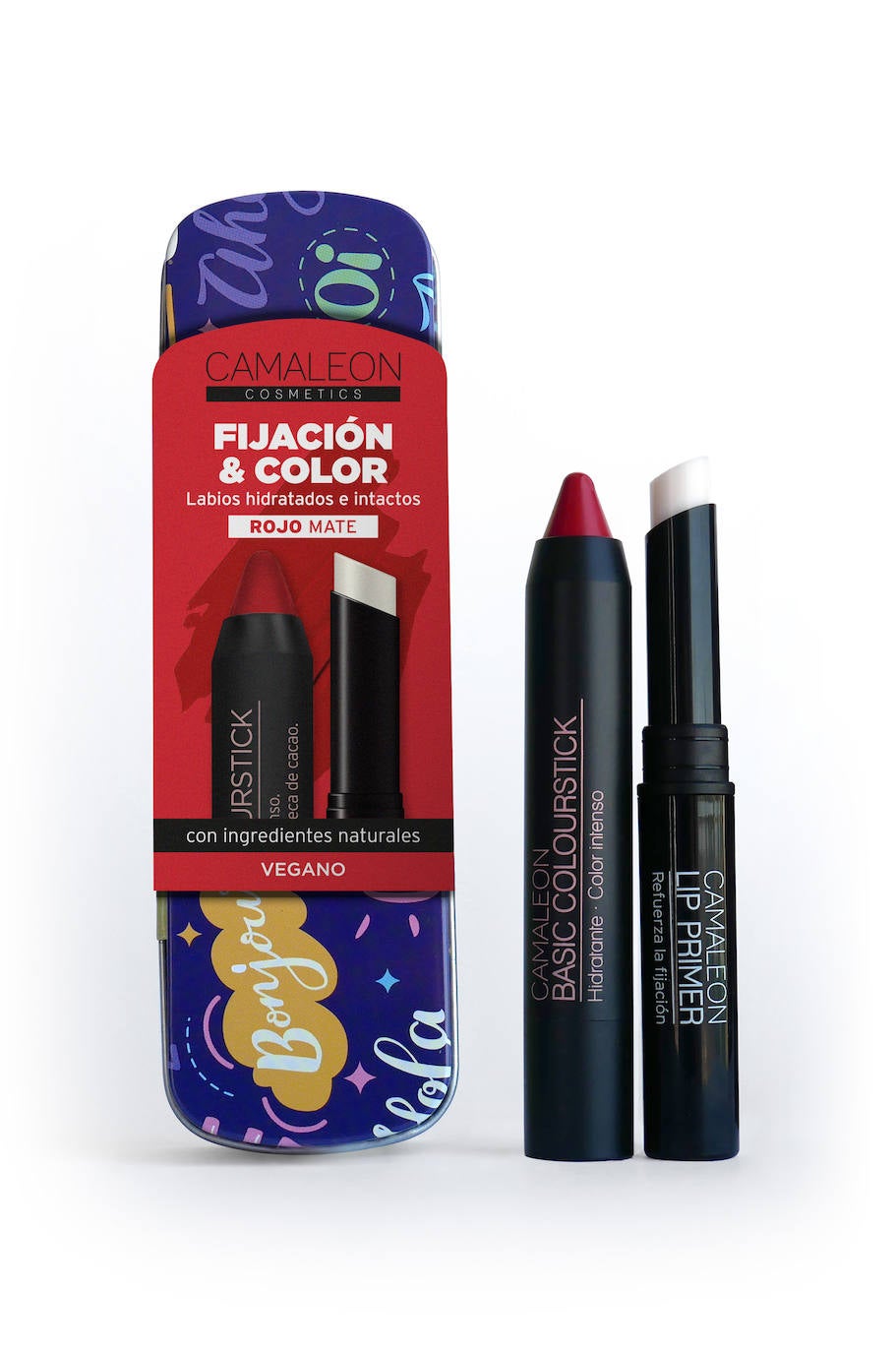 Lip Combo de Camaleon (11,85 euros). Dentro de un coqueta caja de latón encontrarás el lip combo para unos labios suaves y perfectos. Incluye el 'primer', un acondicionador y fijador que suaviza y uniformiza los labios, y un Colourstick, jun labial en formato jumbo, con alta carga de pigmentos que aporta, además, un extra de hidratación. Disponible en 4 tonos. 