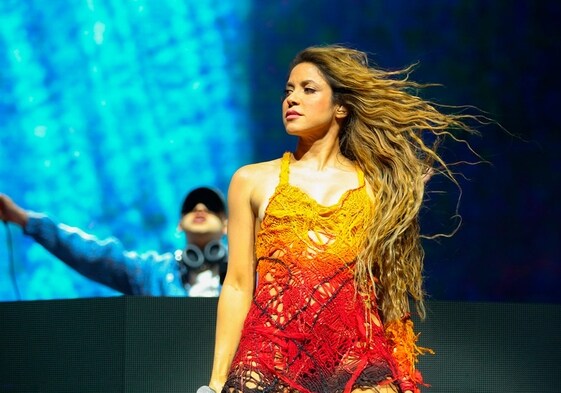 Shakira en el escenario de Coachella 2024.