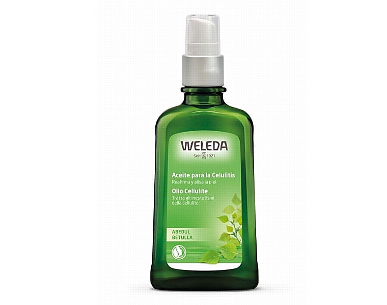 Aceite para la celulitis de abedul de Weleda.