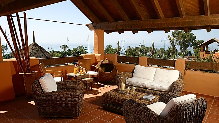 Una terraza ambientada por Raquel Chamorro.