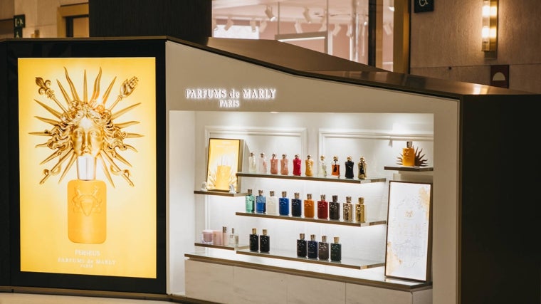 El stand de Parfums de Marly en la perfumería Isolée de Galería Canalejas.