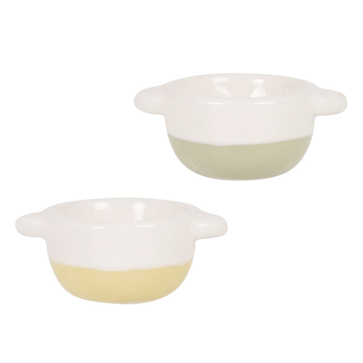 Juego de dos cuencos de gres de la línea Evenos de Maisons du Monde (5,99), ideales para el aperitivo.