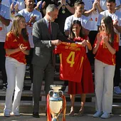 El vestido con el que la Reina Letizia celebró la Eurocopa con España