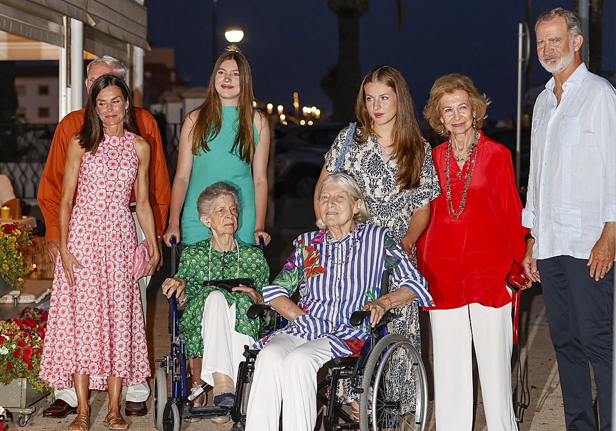 Primera imagen de la Familia Real junta en Mallorca