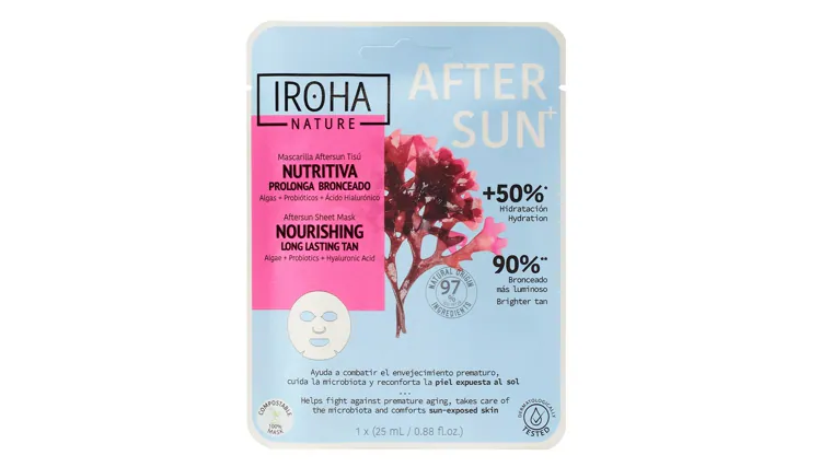 Mascarilla Aftersun nutritiva de Iroha Natura.