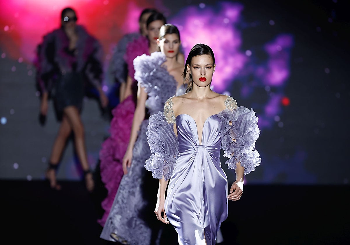 Desfile de Hannibal Laguna en MBFWMadrid