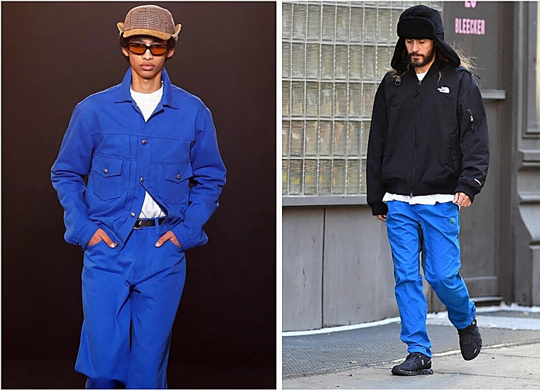 Desfile de Rhuderman y Jared leto paseando por Nueva York.