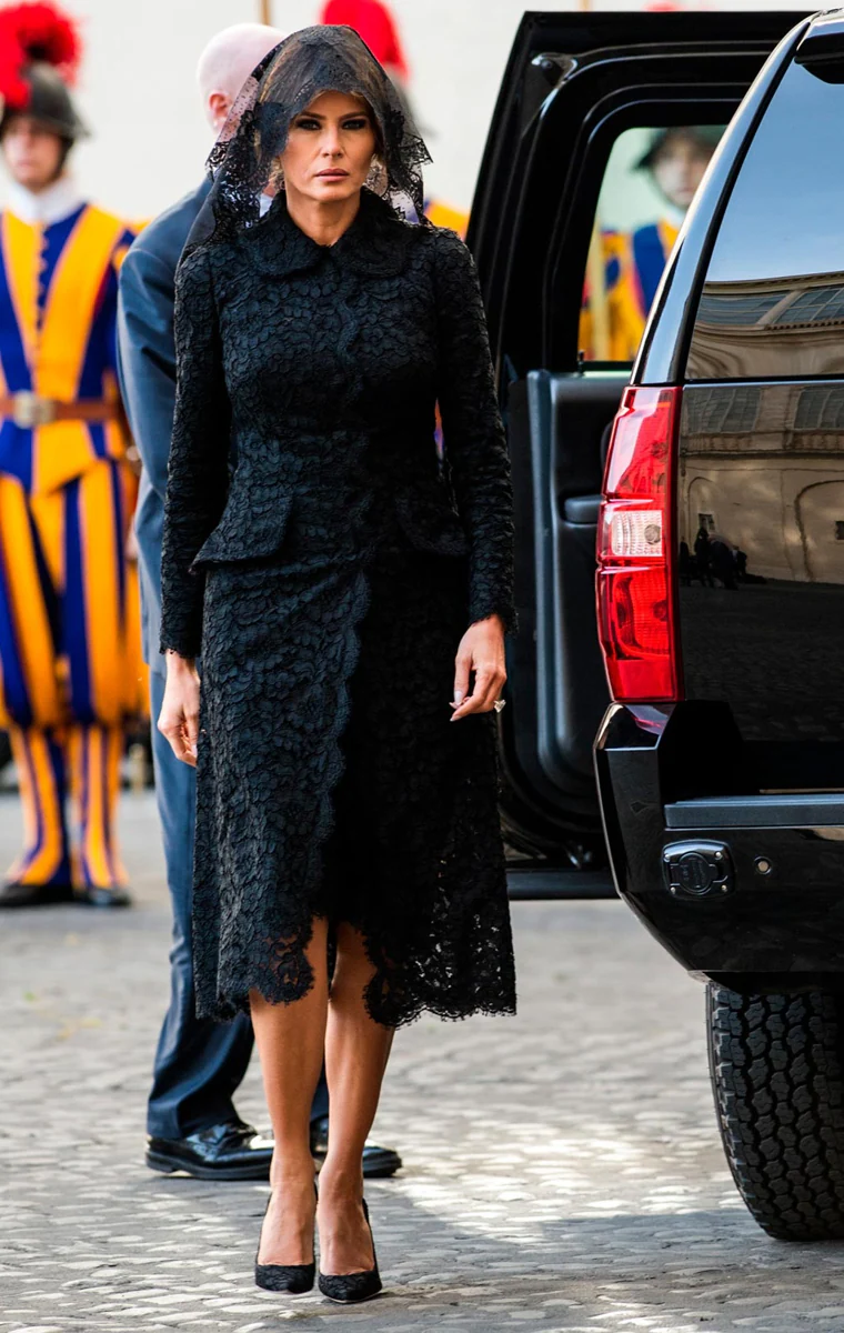 Melania Trump in Vatican City.