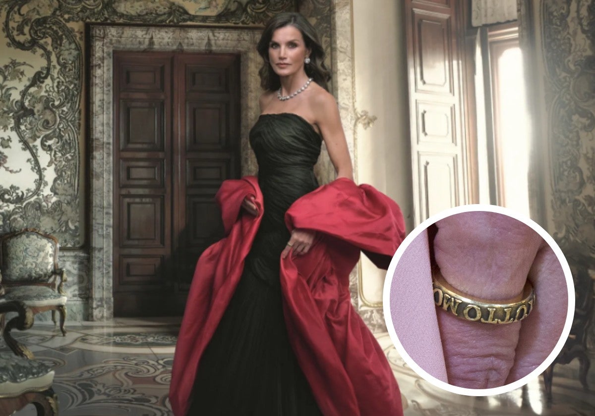 El anillo que lleva la Reina Letizia en el retrato de Annie Leibovitz