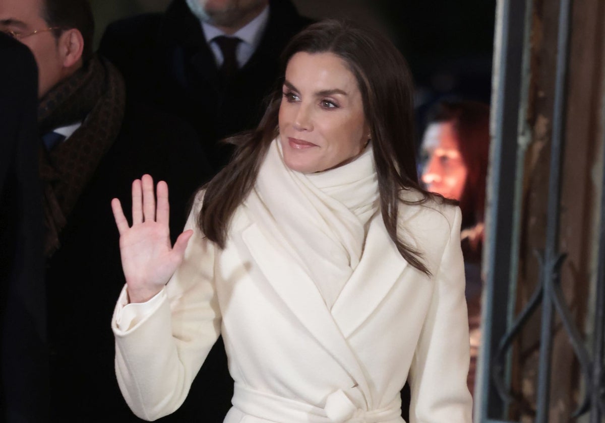 La Reina Letizia en su llegada a Italia