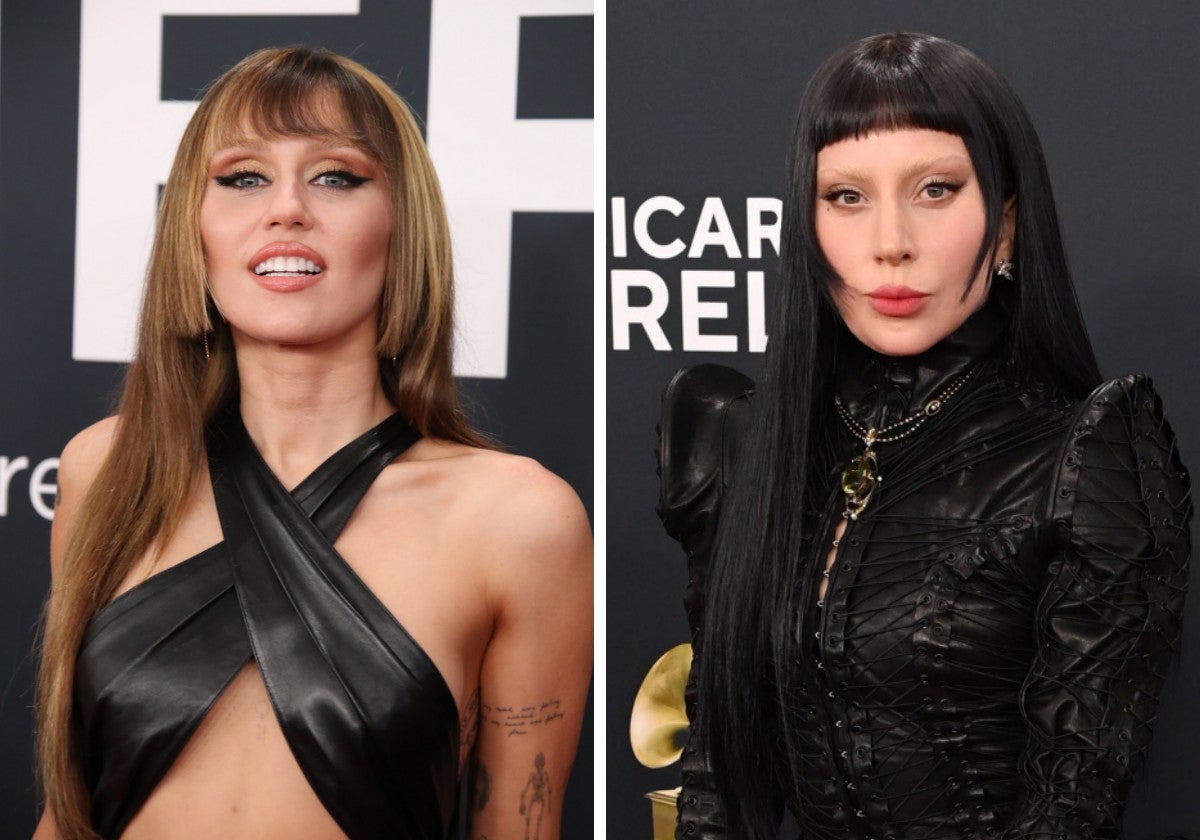 El 'Hime cut', el corte de pelo que han lucido Miley Cyrus y Ladty Gaga en los Grammy 2025.