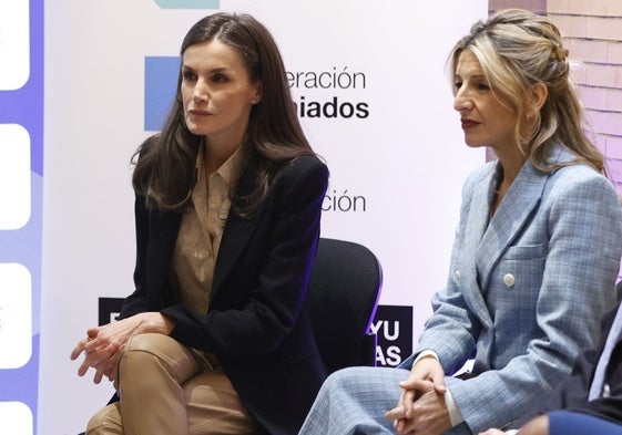 La Reina Letizia y Yolanda Díaz en Almería con motivo del 'Princesa de Girona CongresFest'