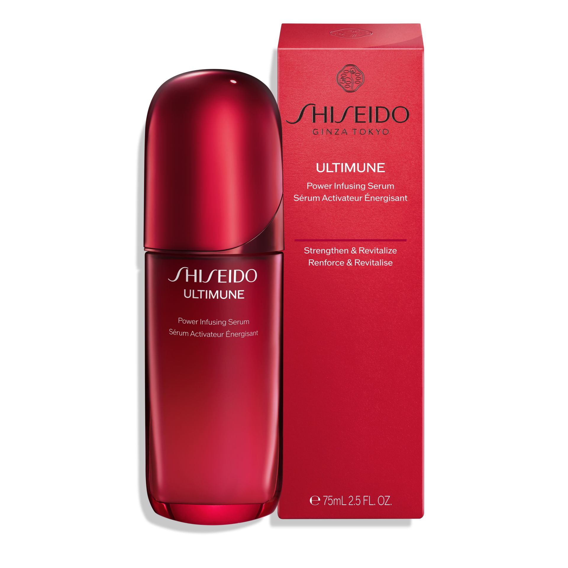 Ultimune 4.0 Power Infusion Serum de Shiseido (163 euros, 75 ml) Luminosidad, arrugas, elasticidad, aspereza, tono, líneas de expresión y firmeza. Todos estos signos de la edad mejora la cuarta generación del icónico suero de Shiseido que acaba de lanzarse. Tras más de 30 años de investigación en inmunidad cutánea, la firma presenta este sérum con textura rica, diseñado para todo tipo de pieles y edades, que es perfecto para regalar a cualquier madre. Su fórmula, más potente que sus predecesores cuenta con una nueva patente Power Fermented Camelia+TM, procedente de una camelia que solo se cultiva en la isla de Gotoh, en Japón, y que ayuda a la eliminación de las células senescentes que aceleran el envejecimiento. Contiene un 91% de ingredientes de origen natural y se presenta en un envase rellenable.