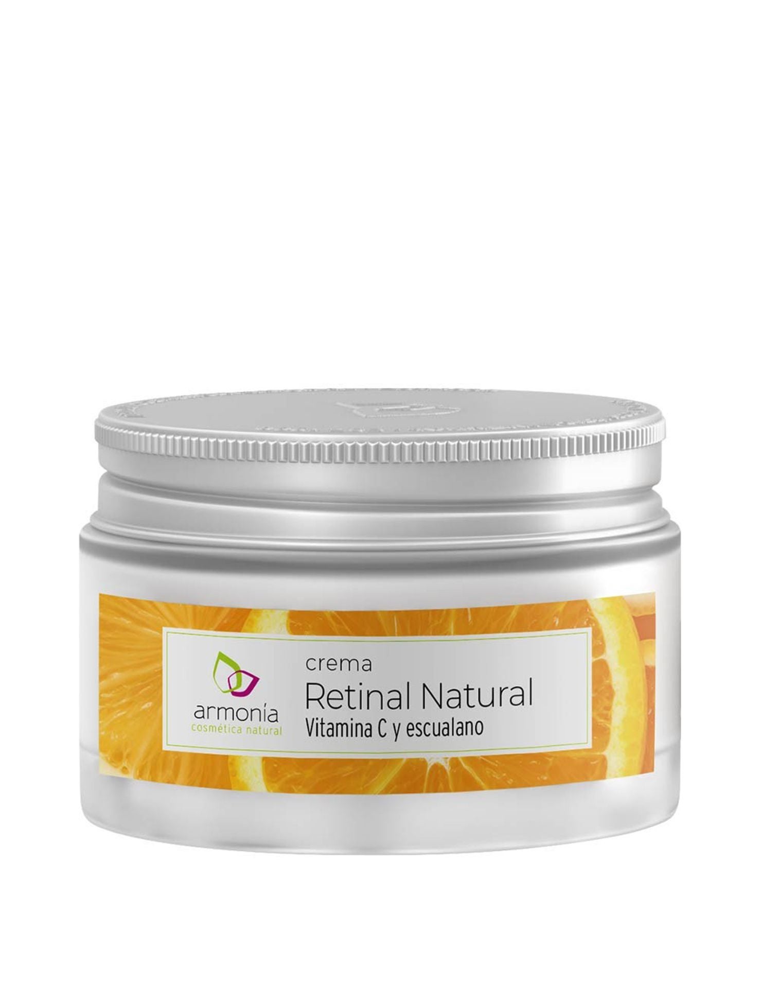 Crema Retinal de Armonía Cosmética Natural (14,90 euros). Crema hidratante con un 98% de ingredientes naturales que actúa sobre las arrugas, el tono grisáceo y los signos visibles del fotoenvejecimiento. Esta crema de uso diario combina el poder del retinal, con la vitamina C encapsulada y una selección de principios activos naturales que ofrecen una hidratación intensa, como el escualano, el karité y los aceites de soja y de jojoba. A su vez, reafirma e ilumina y ayuda a equilibrar los niveles de sebo en pieles con tendencia acneica, gracias a las propiedades antibacterianas que disminuyen la aparición de comedones y el tamaño del poro.