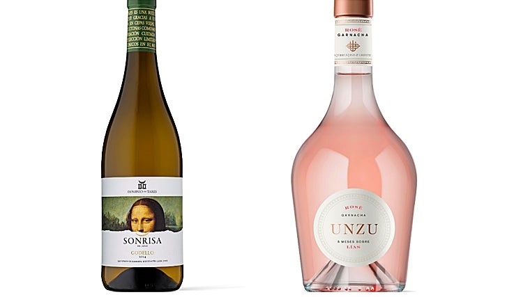 Godello Sonrisa, de Dominio de Tares, y rosé de garnacha Unzu, de Unzurrunga & Chivite