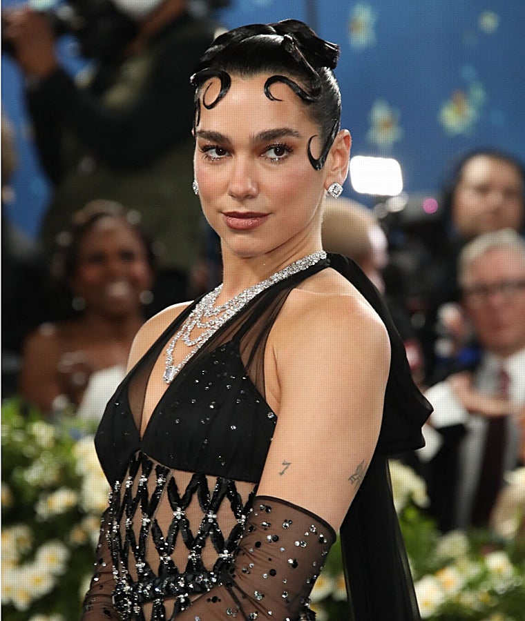 Dua Lipa en la gala Met.