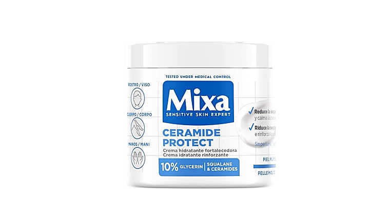 Crema hidratante fortalecedora Ceramide Protect de Mixa.