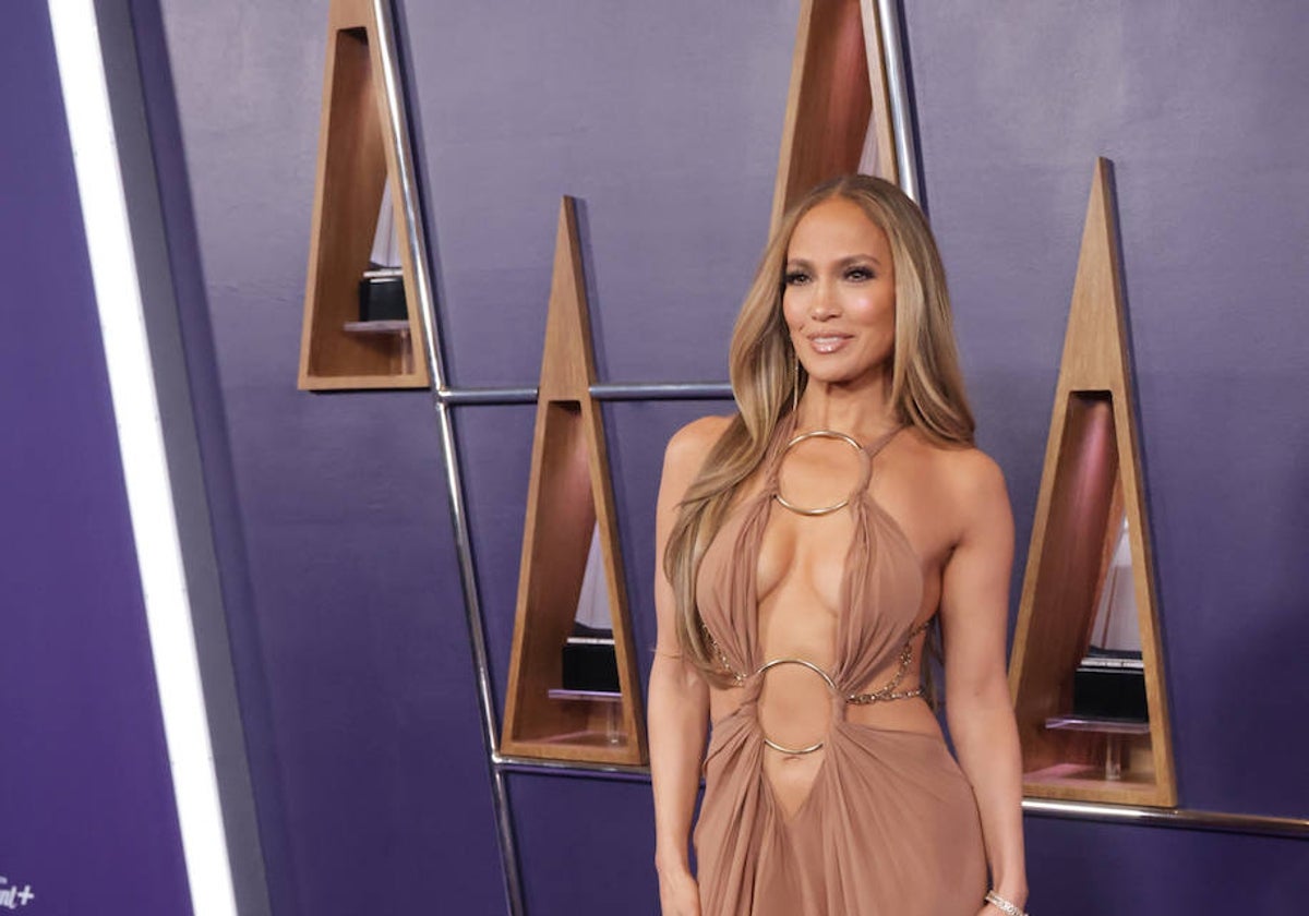 Jennifer Lopez en los American Music Awards.