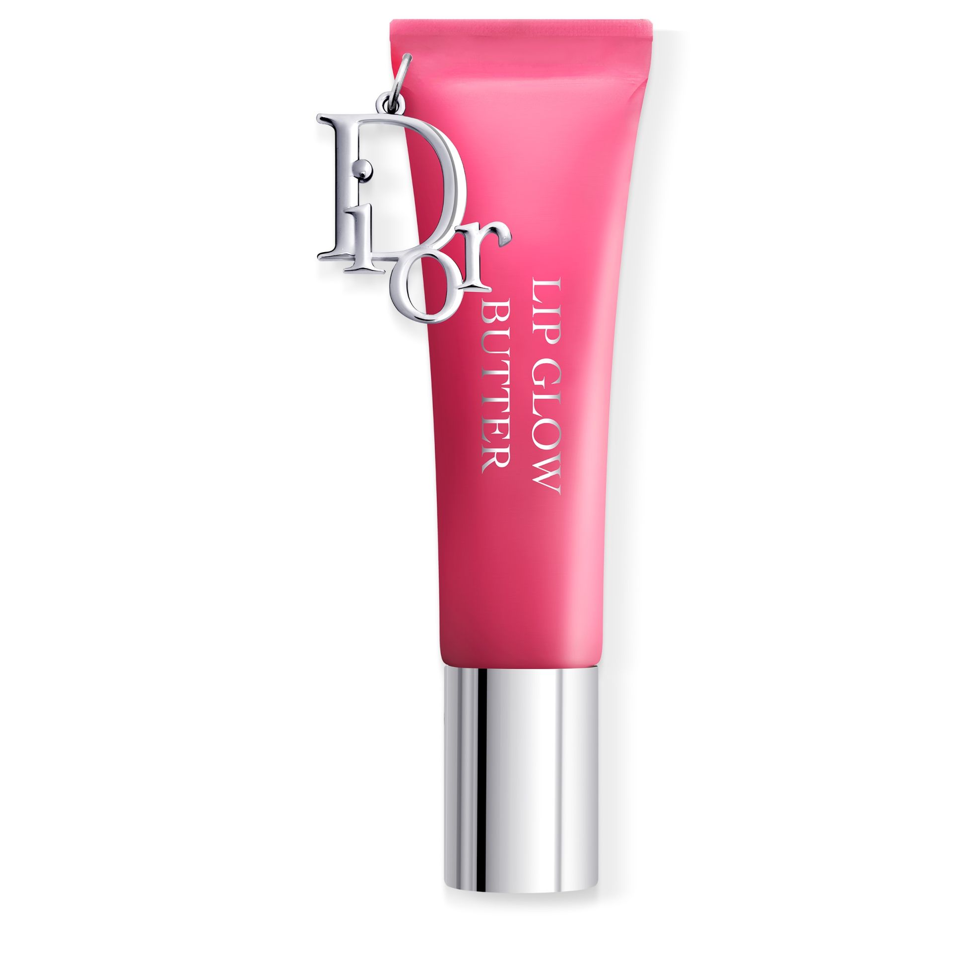 Dior Addict Lip Glow Butter (44 euros). Un brillo de labios en tubo del que cuelga un charm con el logo Dior. Su brillo jugoso, disponible en cinco tonos, ofrece hidratación 24 horas gracias a su fórmula cargada de péptidos y ceramidas. Se puede usar como mascarilla de noche para una reparación total de los labios.