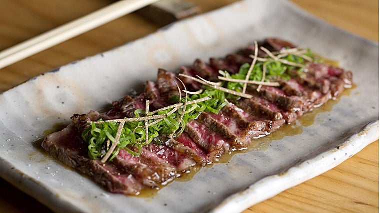 Uno de los platos con el Wagyu como protagonista en Zuma Madrid