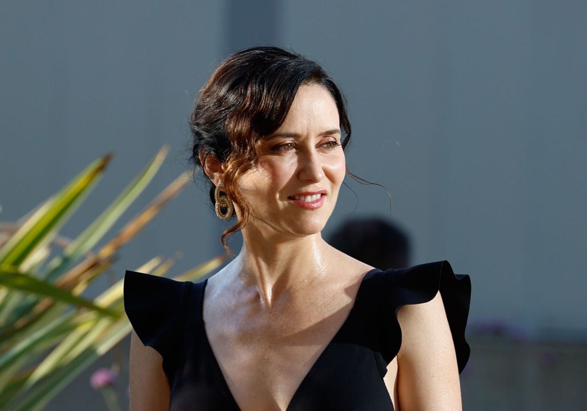 Isabel Díaz Ayuso en los premios Cavia.