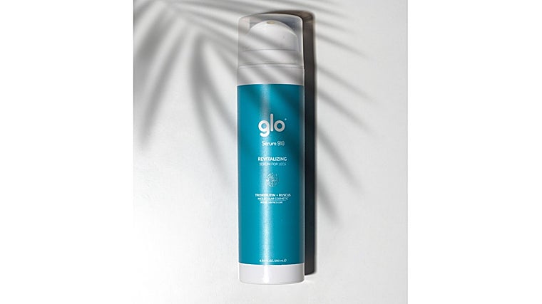 Sérum 910 de Glo para piernas cansadas.