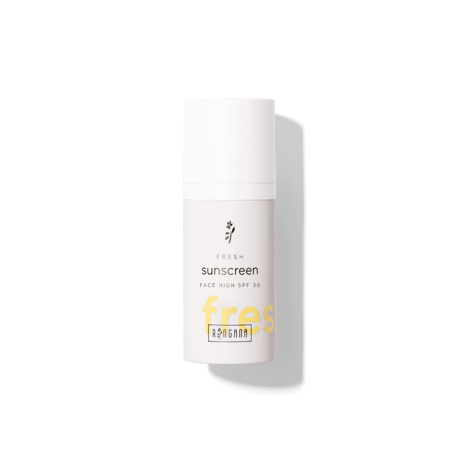 Fresh Sunscreen face SPF 30 de Ringana (33,80 euros). Protector facial con acabado mate, que protege frente a los rayos UVA, UVB y luz azul, además de calmar e hidratar la piel.
