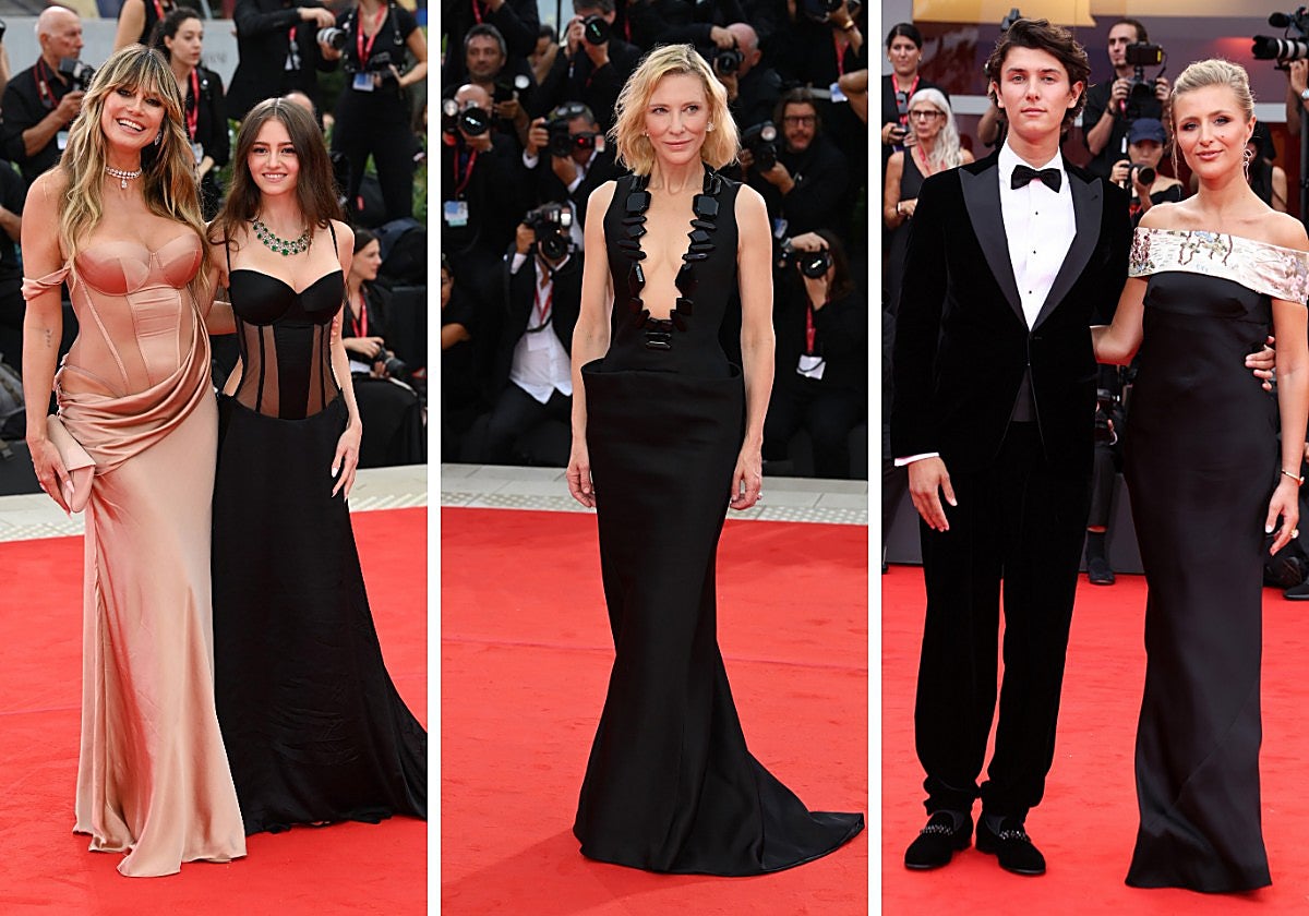 Primera alfombra roja del festival de cine de Venecia 2025.