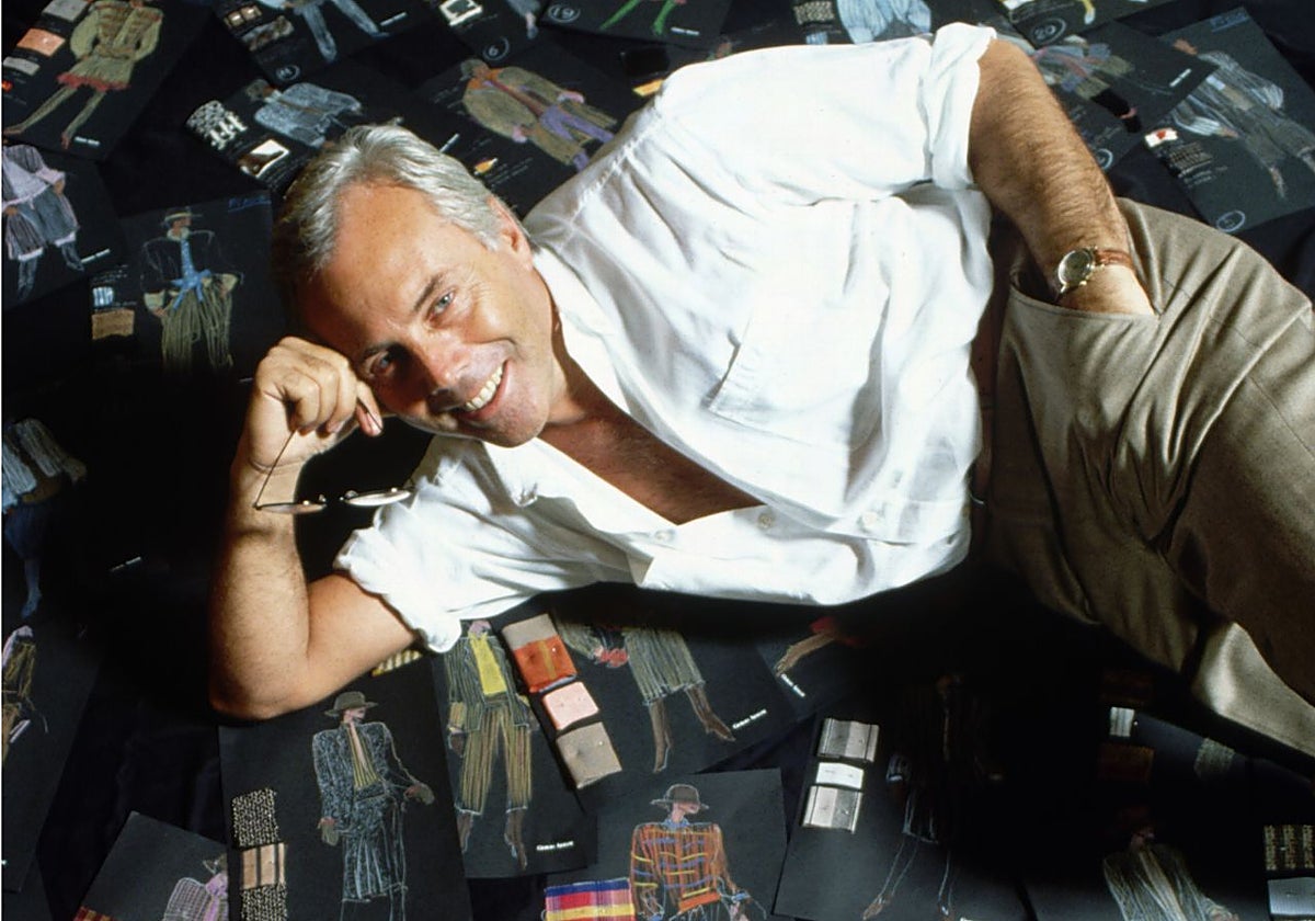Giorgio Armani en una foto de archivo