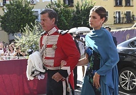 Así es el vestido de Amina, hija de Cayetano Martínez de Irujo y madrina en su boda con Bárbara Mirjan