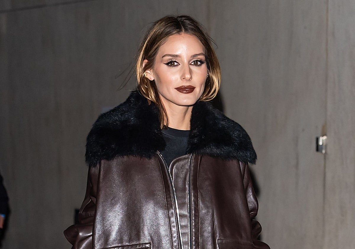 Olivia Palermo con maquillaje de otoño.