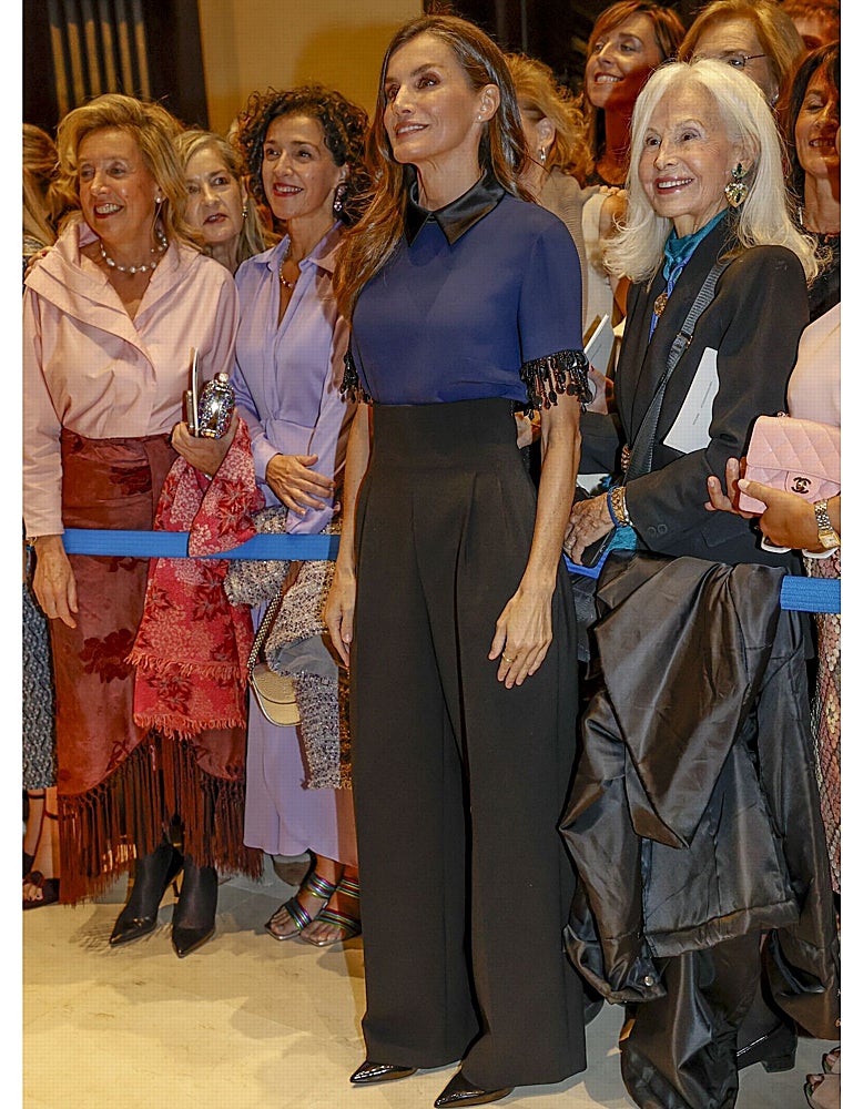 Doña Letizia en el concierto celebrado en el auditorio de Oviedo.