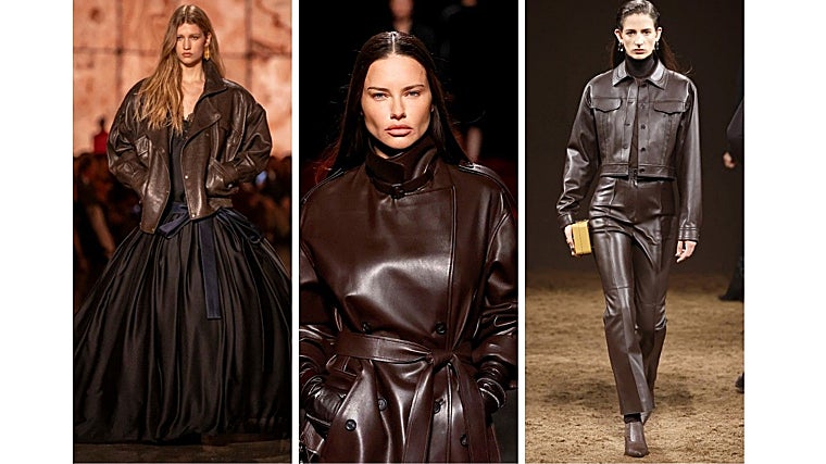 Modelos de Saint Laurent, Ferragamo y Hermès