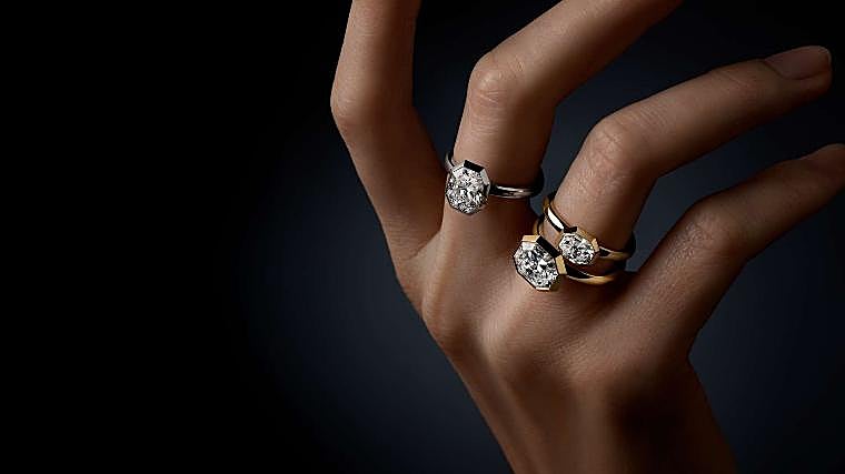 Anillos de la colección 'Octagon' de Swarovski