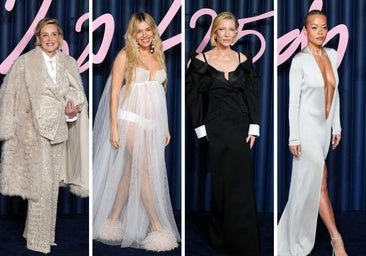 Transparencias, escotes de vértigo y el regreso del minivestido en la alfombra roja de los Fashion British Awards 2025