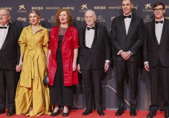 Yolanda Díaz, Francina Armengol, Fernando Méndez-Leite, Francisco Illa, Pedro Sánchez
