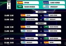 España debutará en el Mundial el lunes 15 de junio a las 6 de la tarde ante Cabo Verde en Atlanta