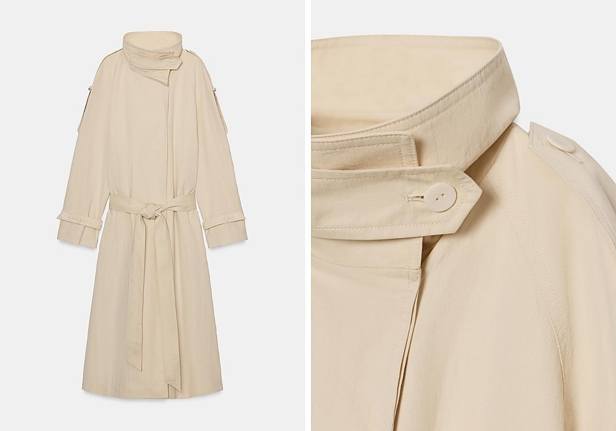 Gabardina larga 'oversize'.