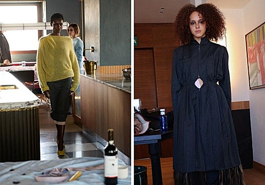 Momento de la performance y del backstage de E·R·A·X.