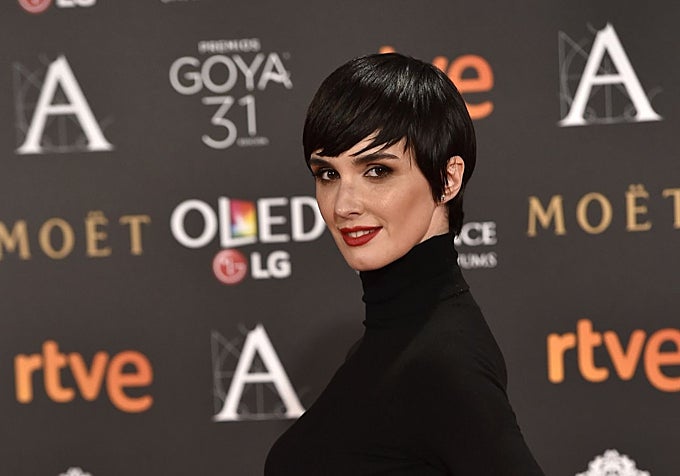 En los Premios Goya de 2017, con un duendecillo con efecto mojado.