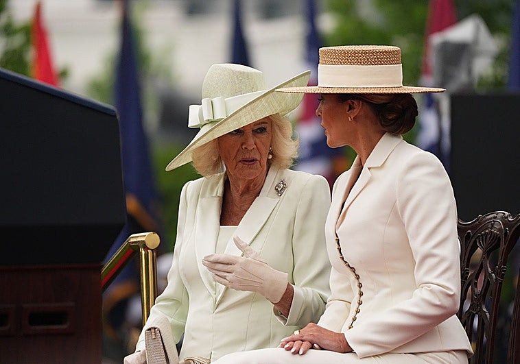 Melania Trump y la reina Camila confirman el color de la primavera