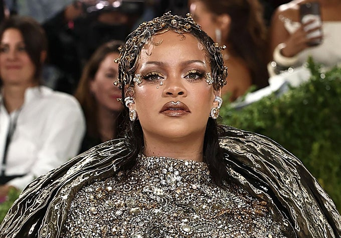 El maquillaje de Rihanna.