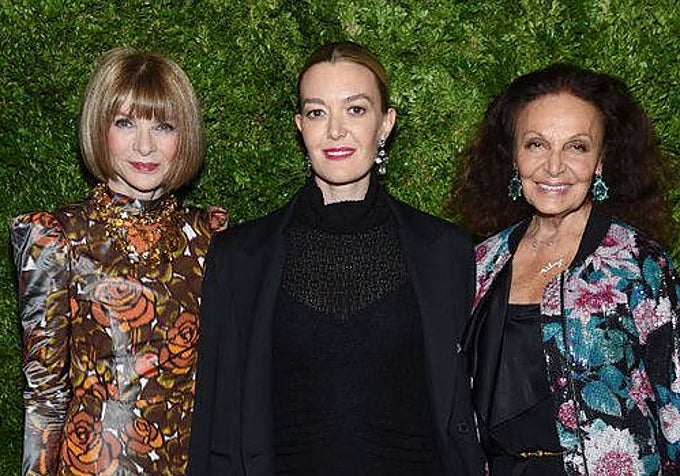 Anna Wintour, Marta Ortega y Diane von Furstenberg