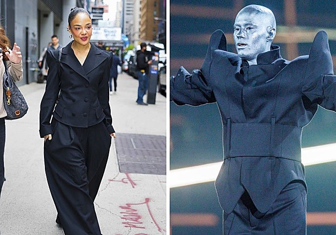 La actriz Tessa Thompson por las calles de Nueva York y el cantante Lion Ceccah en los ensayos previos a la final de Eurovisión 2026 de Viena.